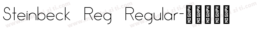 Steinbeck Reg Regular字体转换